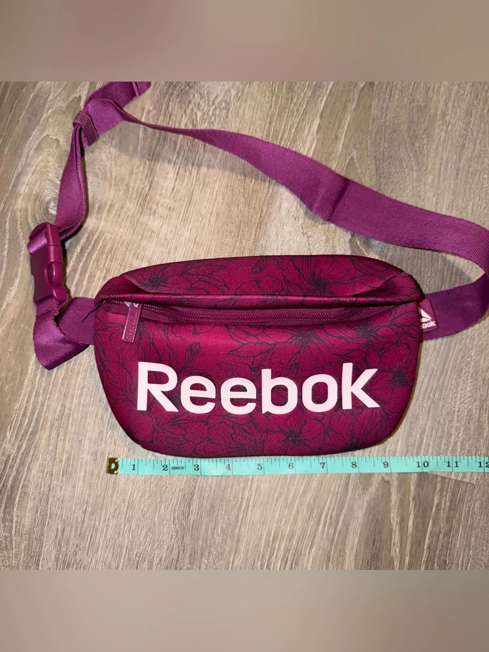 Reebok Pink Floral Crossbody Belt Bag Fanny Pack